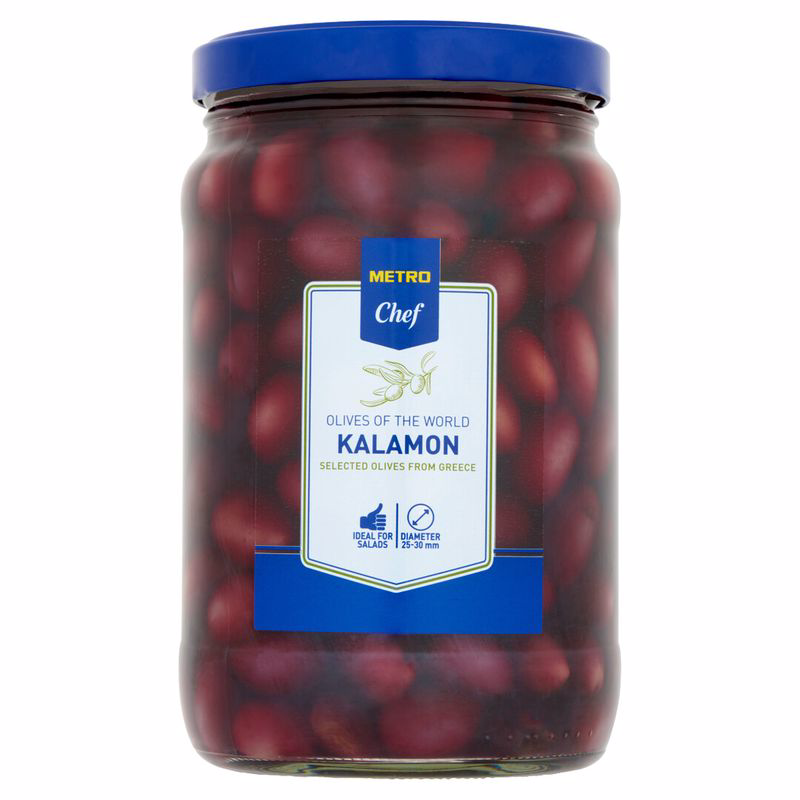 Оливки Metro Chef черные с косточкой 1,7 л