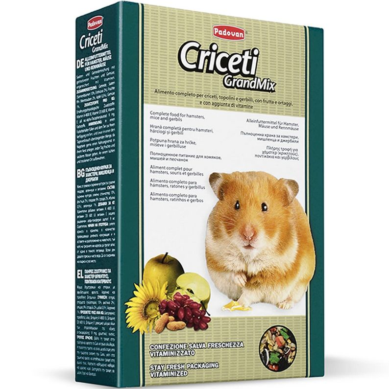 Корм Padovan Grandmix criceti комплексный основной для хомяков и мышей 1 кг