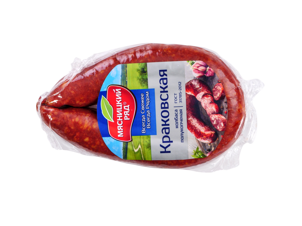 Колбаса Мясницкий ряд Краковская полукопченая 300 г