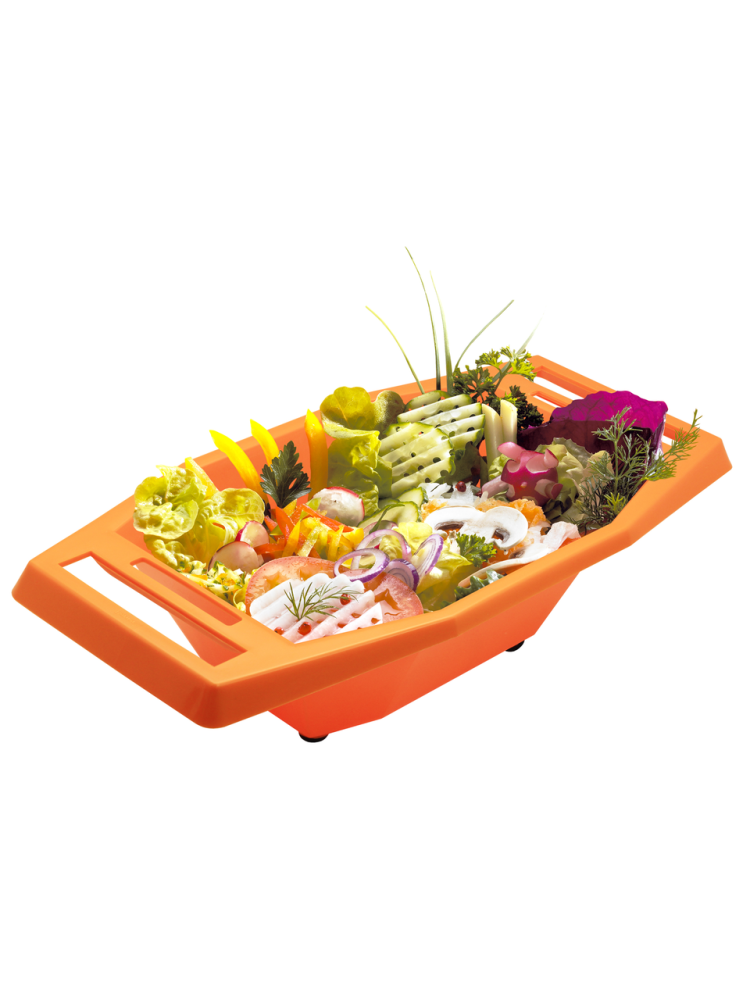 Судок Borner для овощерезок и терок оранжевый