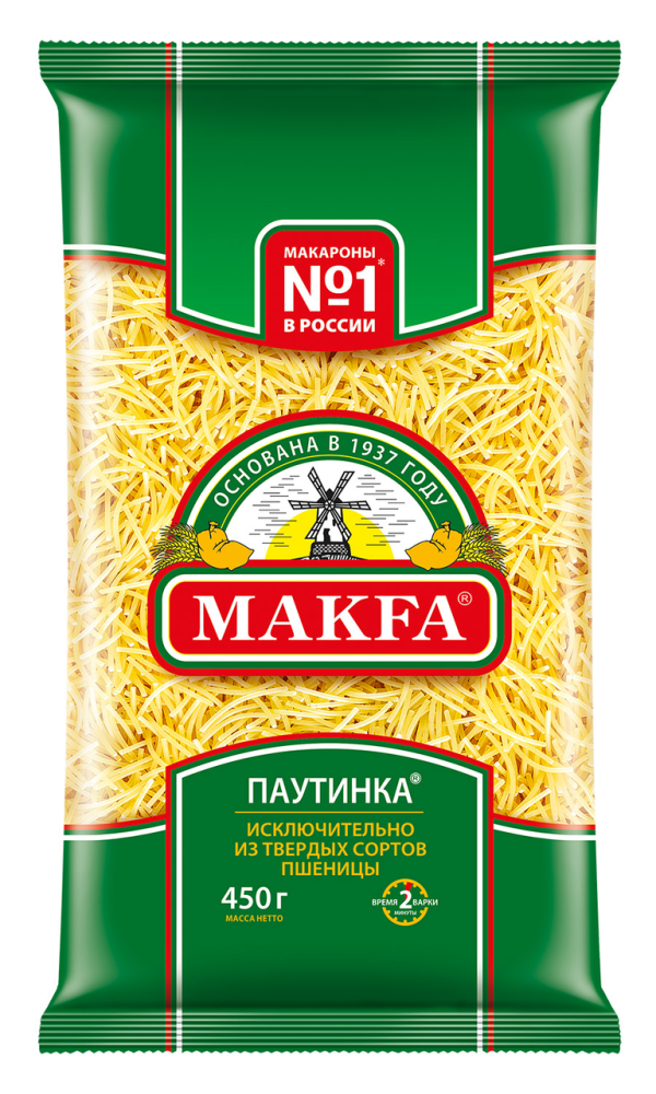 Макаронные изделия Makfa Вермишель паутинка 450 г