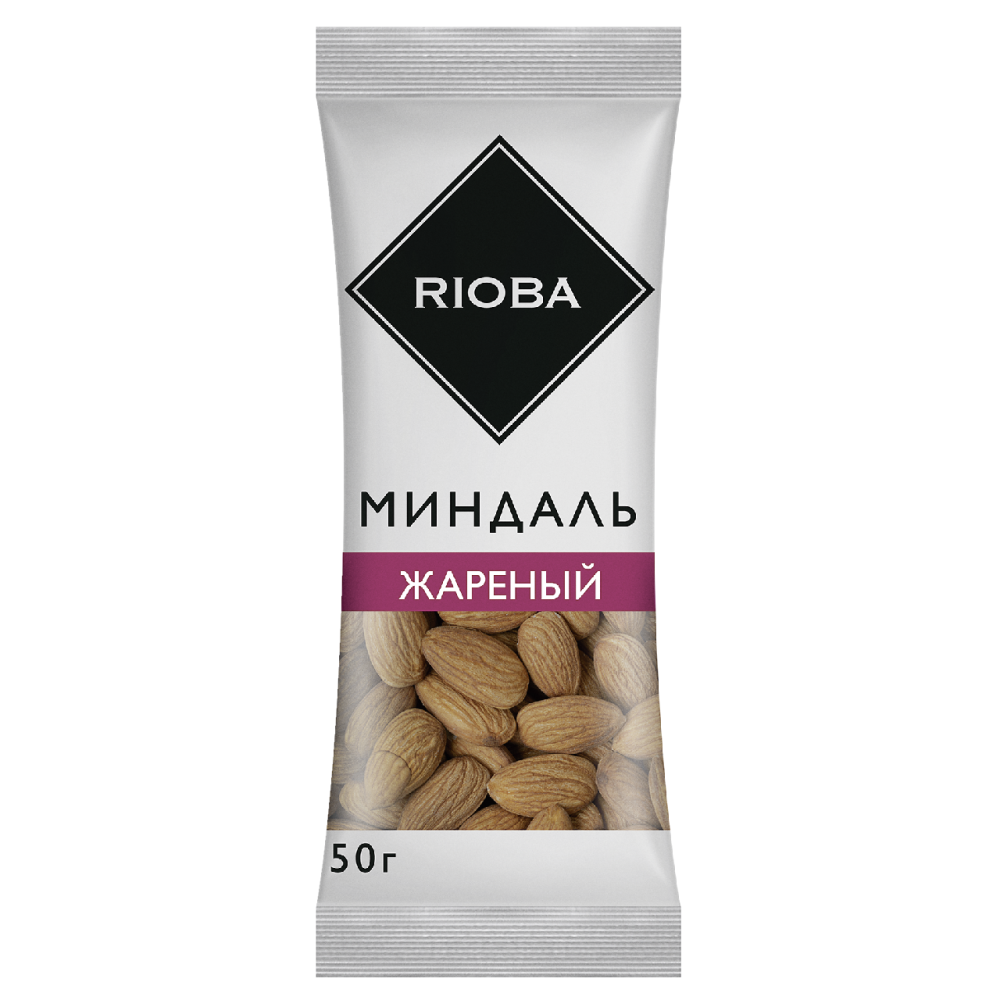 RIOBA Миндаль жареный соленый, 50г