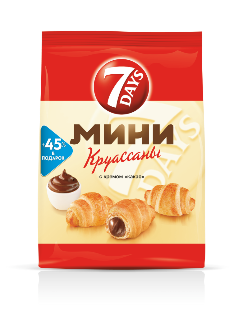 Круассаны 7 Days мини с кремом какао 105г