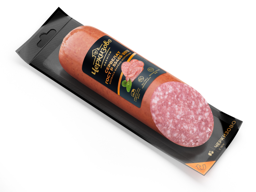 Колбаса Черкизово премиум Сервелат ГОСТ варено-копченая 500 г