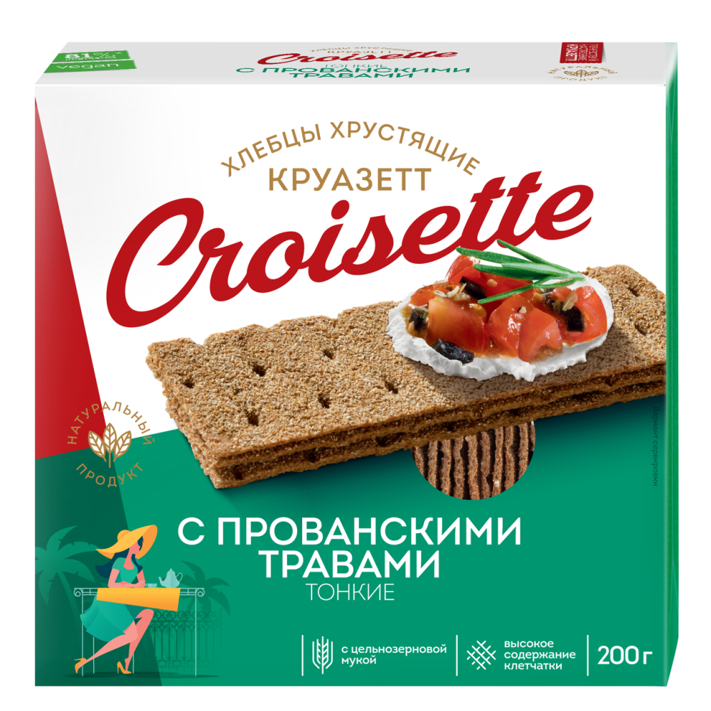Хлебцы ржаные Круазетт 200 г