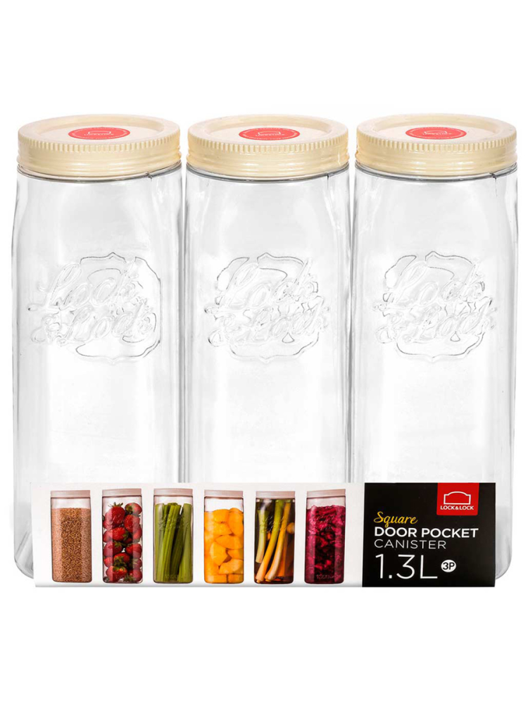 Банки Lock&amp;Lock для сыпучих продуктов 1,3 л 3 шт
