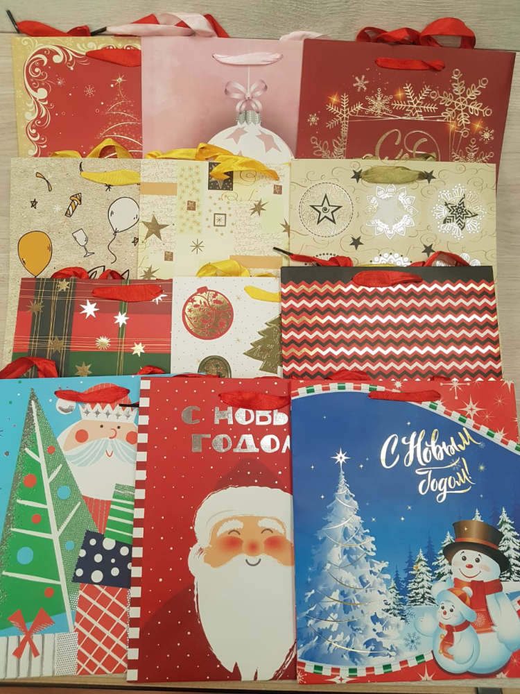 Сумка бумажная тисненая As, 20x24x11см