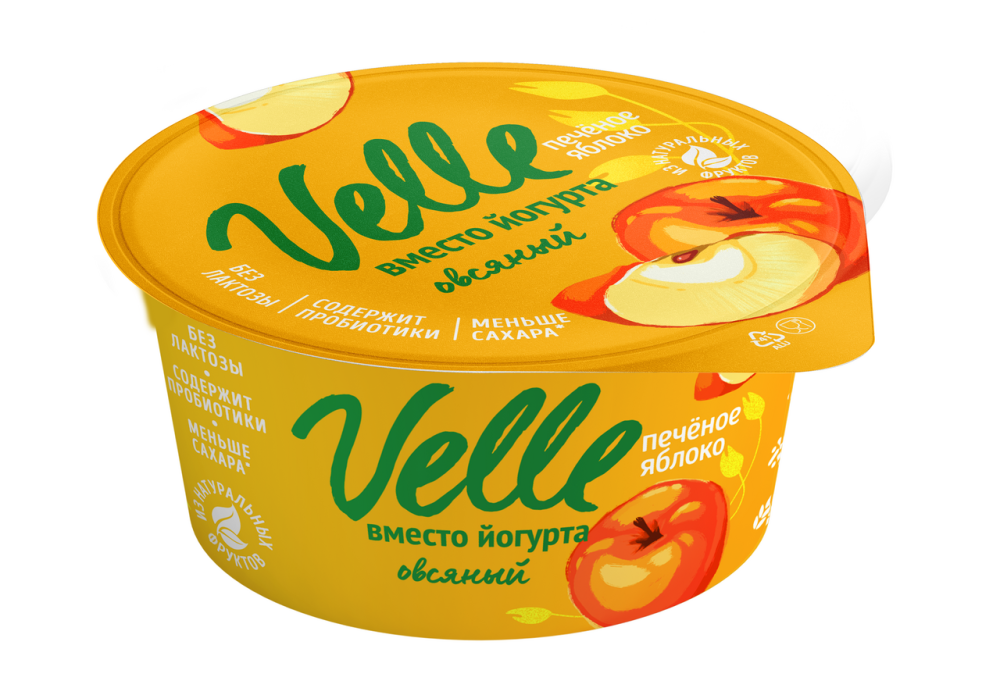 Продукт овсяный Velle печеное яблоко, 130г