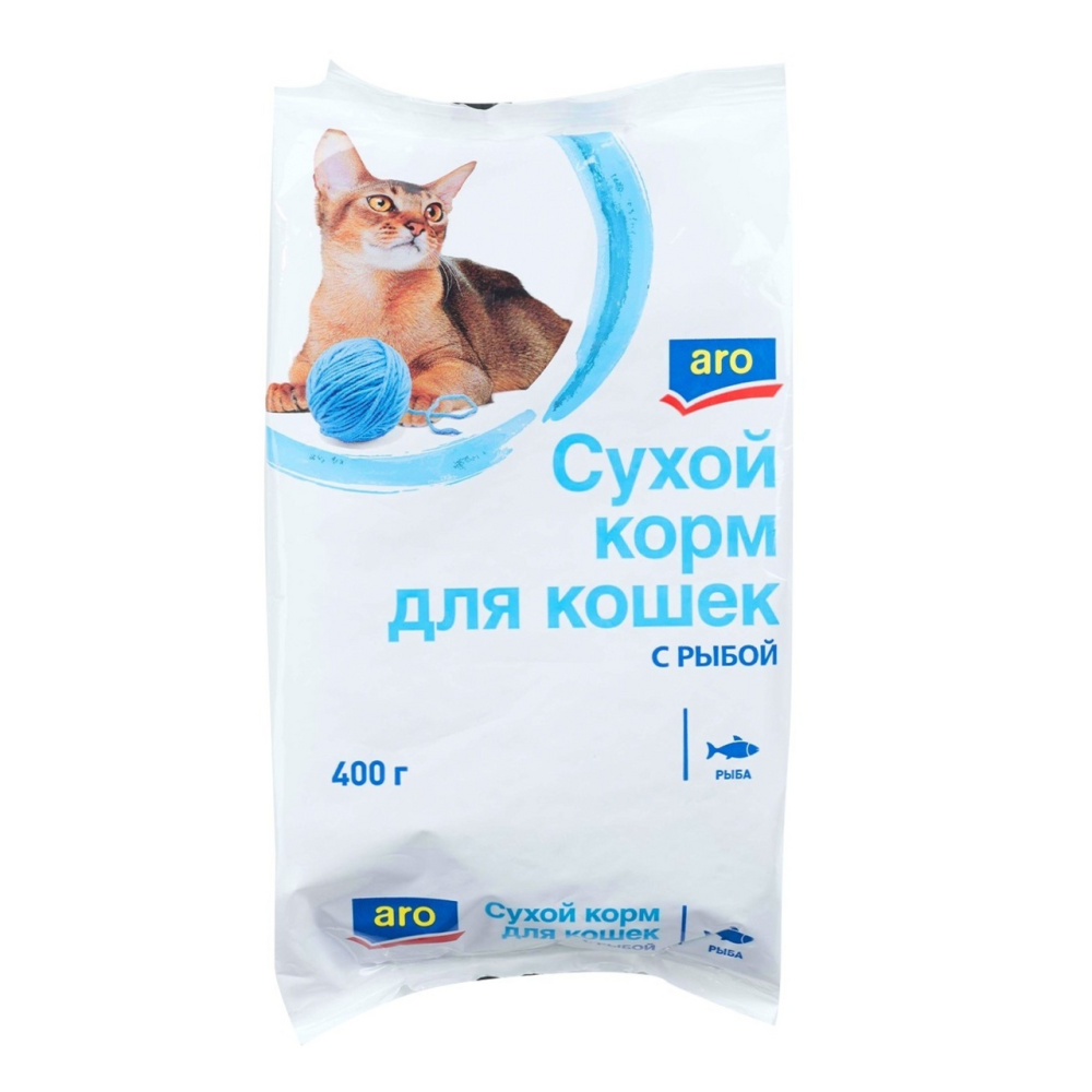 Сухой корм для кошек, рыба ARO 400 г