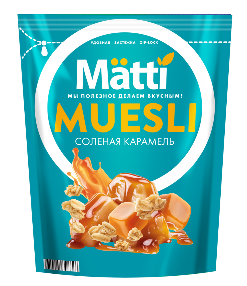Мюсли Matti Соленая карамель, 250г