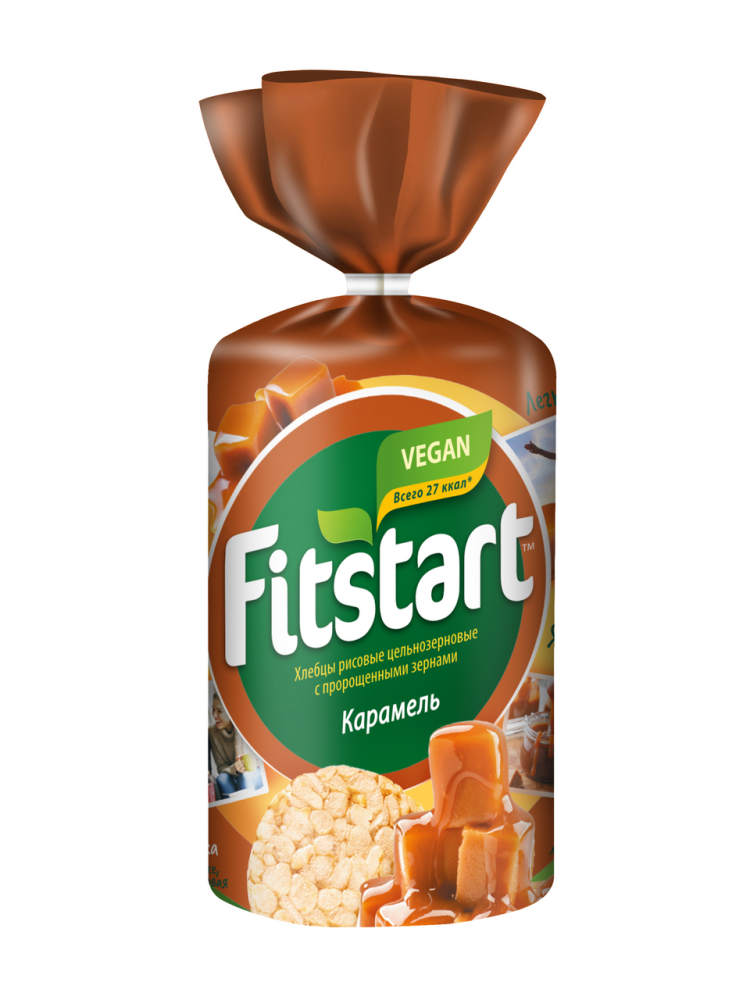 Хлебцы рисовые Fitstart Карамель 100 г