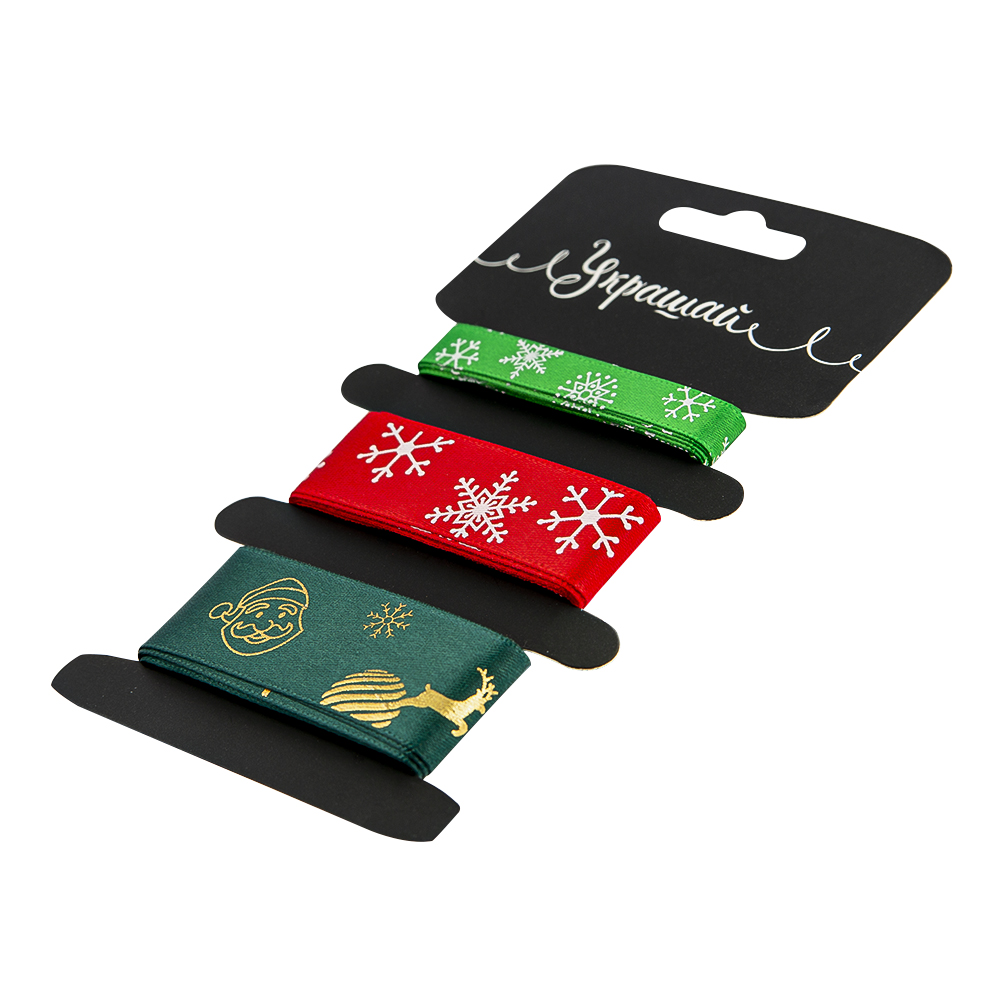 Набор лент Арт и Дизайн Новогодние, 1.2-2.5см x 140см