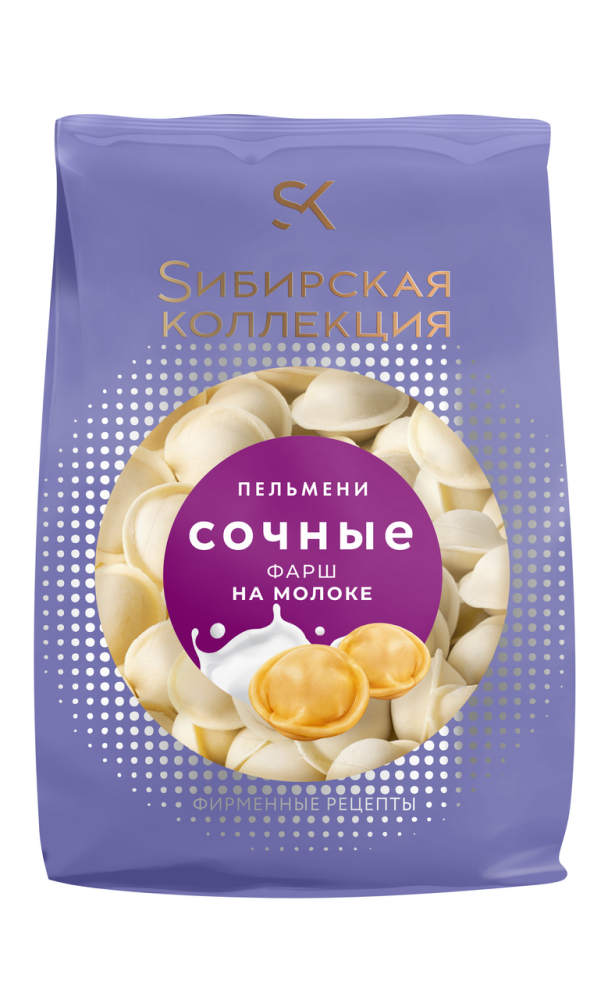 Пельмени Sибирская коллекция на молоке, 700г